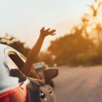 Hatchback,Car,Travel,Driving,Road,Trip,Of,Woman,Summer,Vacation